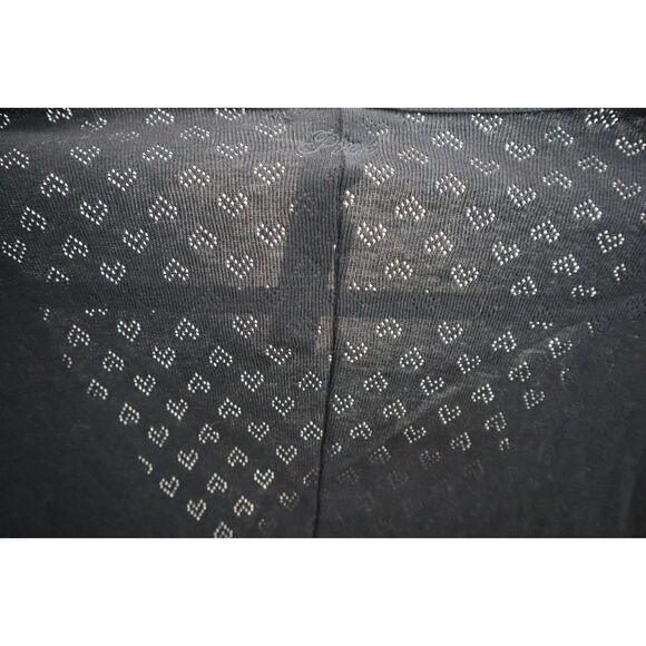 PINK x Victoria's Secret Women's Sz XL Black Heart Eyelette Romper Sleepwear - Picture 5 of 12